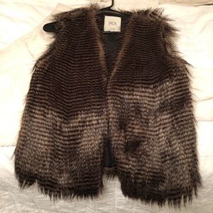 JACK brand faux fur vest
